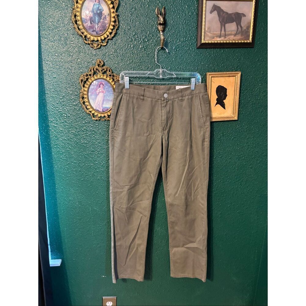 Mens Khaki Green Bonobos Pants Size 30x30